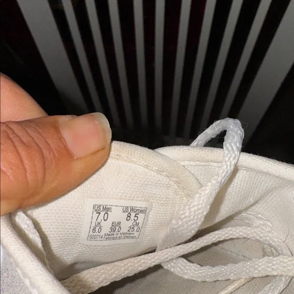 Vans Women's Shimmering Off White Sneakers - Picture 6 of 6